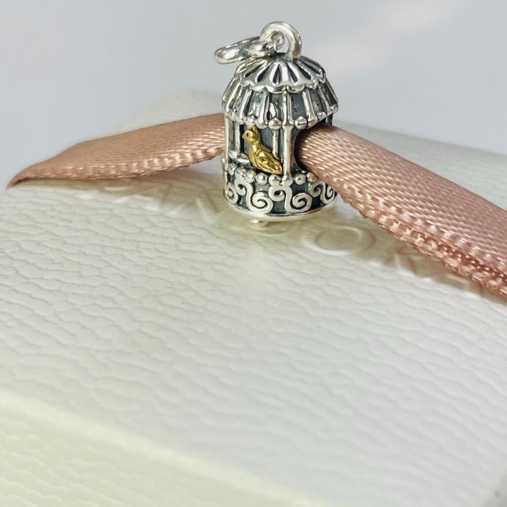 Pandora Birdcage Charm Songbird Charm Pendant S925 sterling silver gift